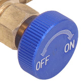 2PCS Refrigeration Valve Air Conditioning Refrigerant Control Valve Fluoride Charging Adapter for R22 R404 R407 1/4SAE Thread