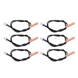 10Pcs 10K Temp Sensor Probe PVC Copper Waterproof NTC Thermistor Probes for Air Conditioner