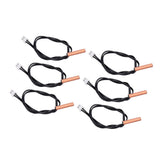 10Pcs 10K Temp Sensor Probe PVC Copper Waterproof NTC Thermistor Probes for Air Conditioner - Top-Down View