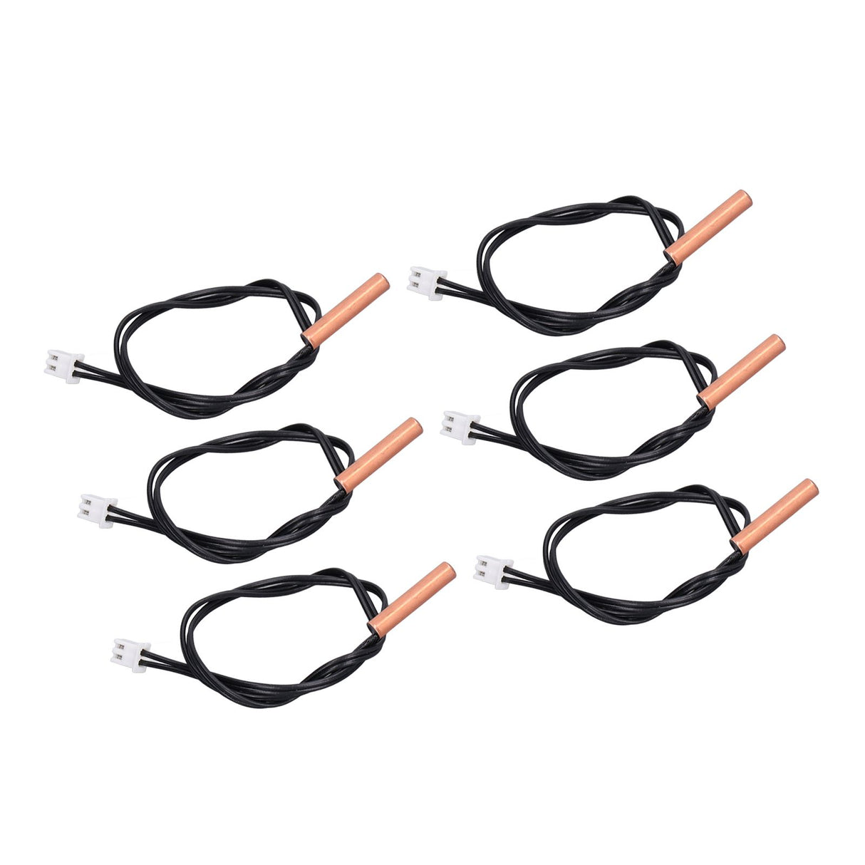 10Pcs 10K Temp Sensor Probe PVC Copper Waterproof NTC Thermistor Probes for Air Conditioner