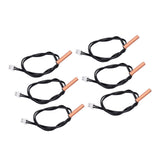 10Pcs 10K Temp Sensor Probe PVC Copper Waterproof NTC Thermistor Probes for Air Conditioner - 45-Degree Angle