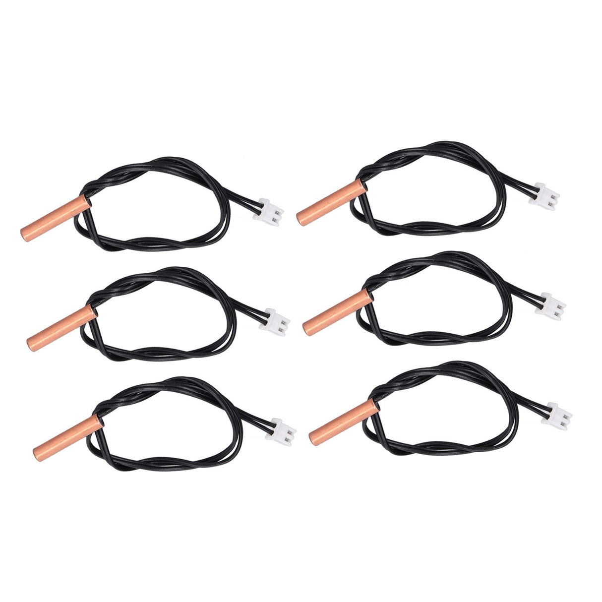 10Pcs 10K Temp Sensor Probe PVC Copper Waterproof NTC Thermistor Probes for Air Conditioner
