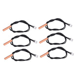 10Pcs 10K Temp Sensor Probe PVC Copper Waterproof NTC Thermistor Probes for Air Conditioner - Rear View