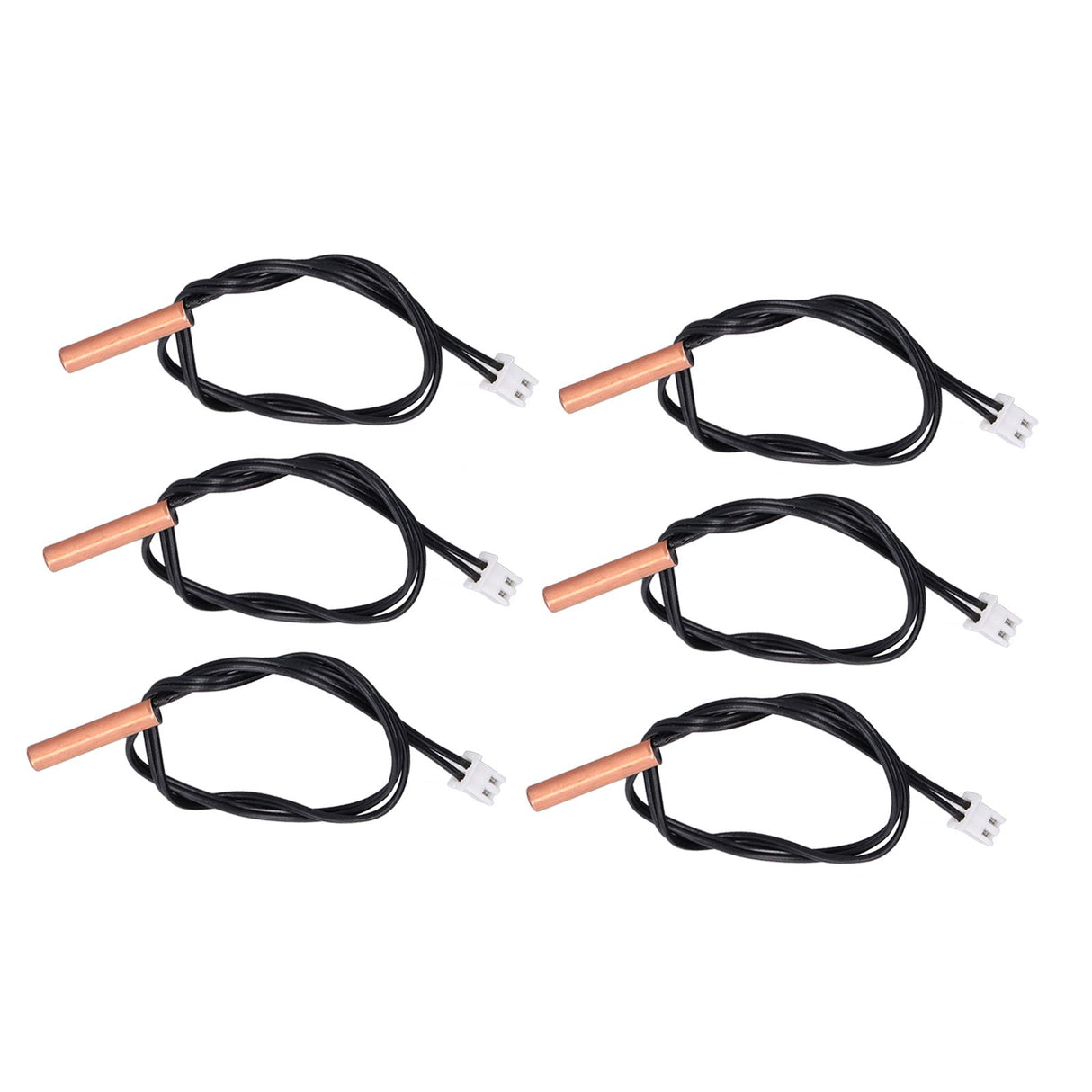 10Pcs 10K Temp Sensor Probe PVC Copper Waterproof NTC Thermistor Probes for Air Conditioner