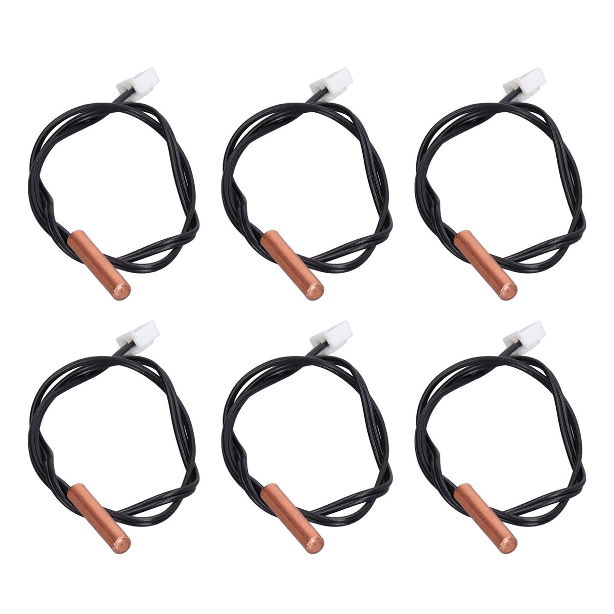 10Pcs 10K Temp Sensor Probe PVC Copper Waterproof NTC Thermistor Probes for Air Conditioner