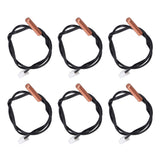 10Pcs 10K Temp Sensor Probe PVC Copper Waterproof NTC Thermistor Probes for Air Conditioner