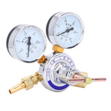 Nitrogen Regulator Gauge Kit Pressure Reducing Valve Brass Inlet Outlet Meter Reducer - Front View