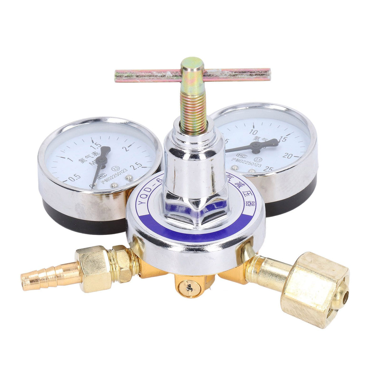 Nitrogen Regulator Gauge Kit Pressure Reducing Valve Brass Inlet Outlet Meter Reducer