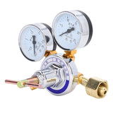 Nitrogen Regulator Gauge Kit Pressure Reducing Valve Brass Inlet Outlet Meter Reducer - Rear View