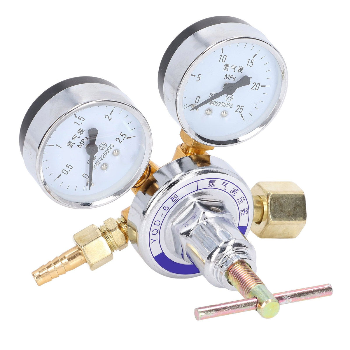 Nitrogen Regulator Gauge Kit Pressure Reducing Valve Brass Inlet Outlet Meter Reducer