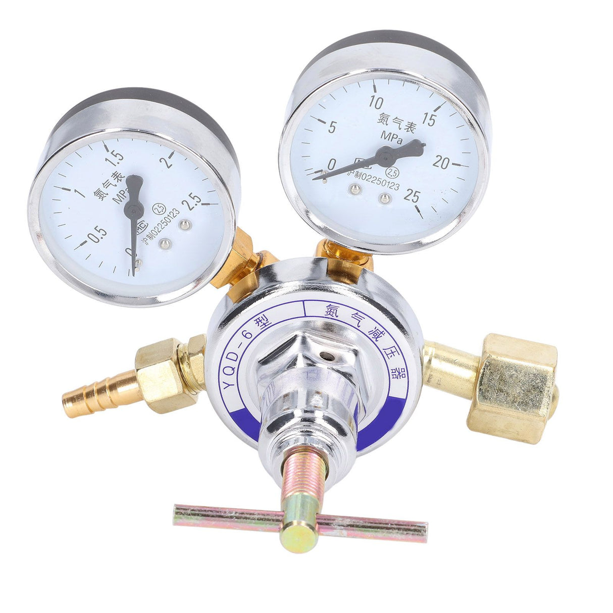 Nitrogen Regulator Gauge Kit Pressure Reducing Valve Brass Inlet Outlet Meter Reducer