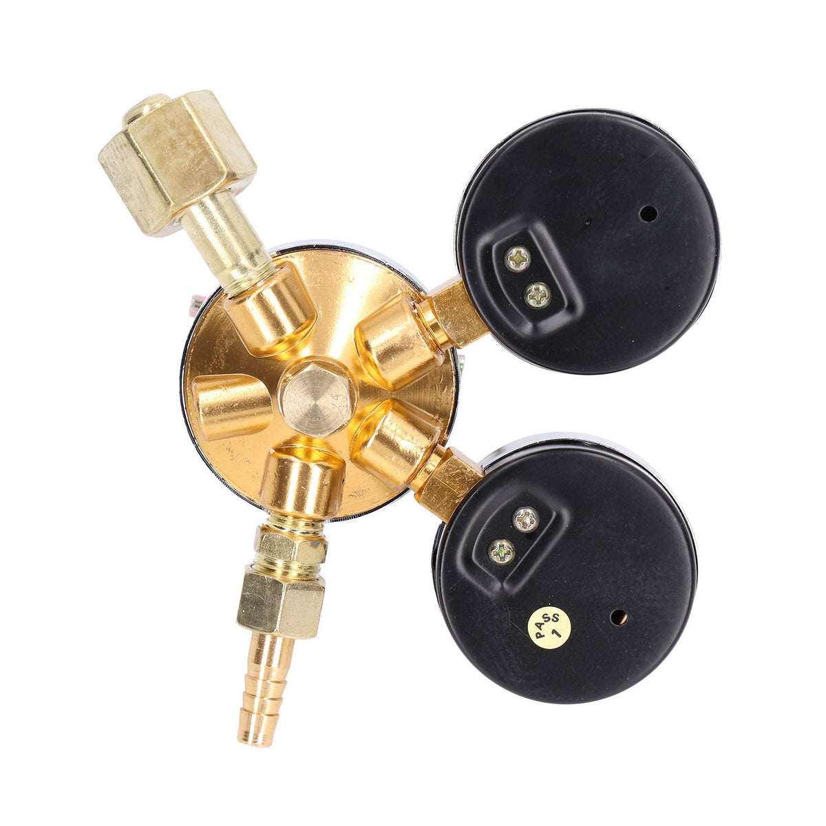Nitrogen Regulator Gauge Kit Pressure Reducing Valve Brass Inlet Outlet Meter Reducer