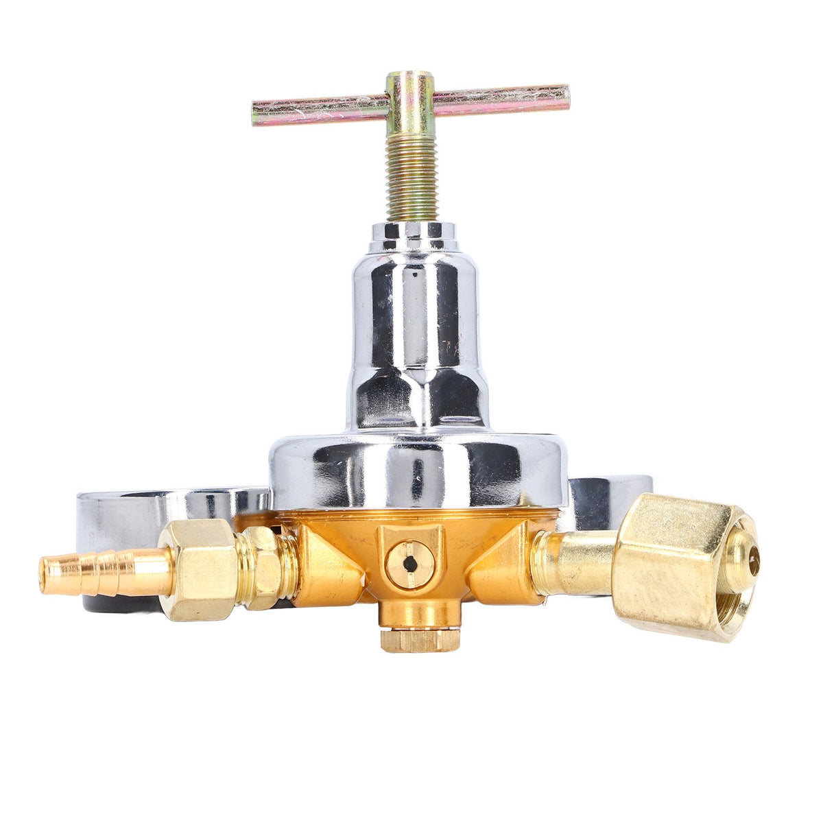 Nitrogen Regulator Gauge Kit Pressure Reducing Valve Brass Inlet Outlet Meter Reducer