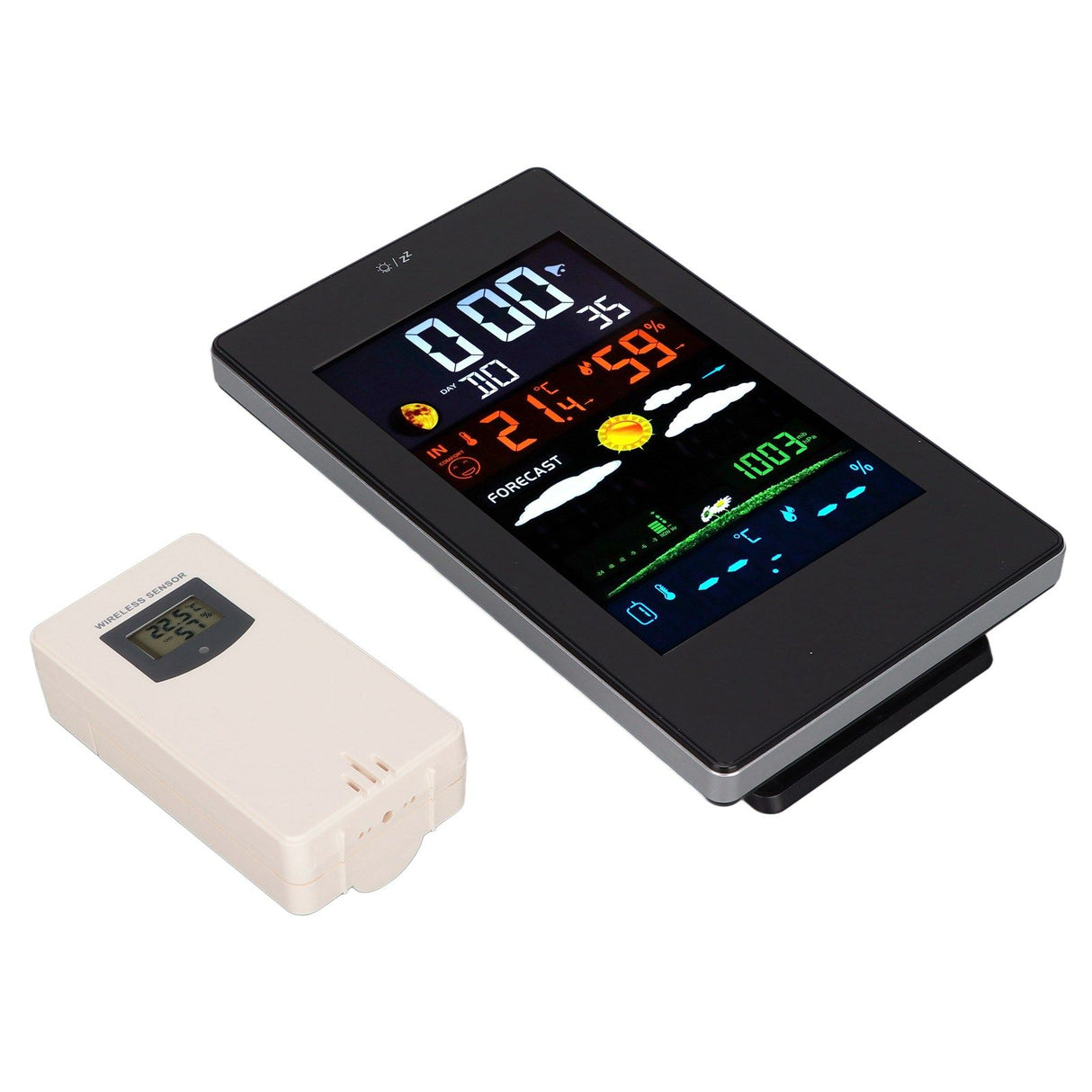 Weather Station Humidity Temperature Monitoring USB Powered Weather Forecast Clock Function Home Weather Station