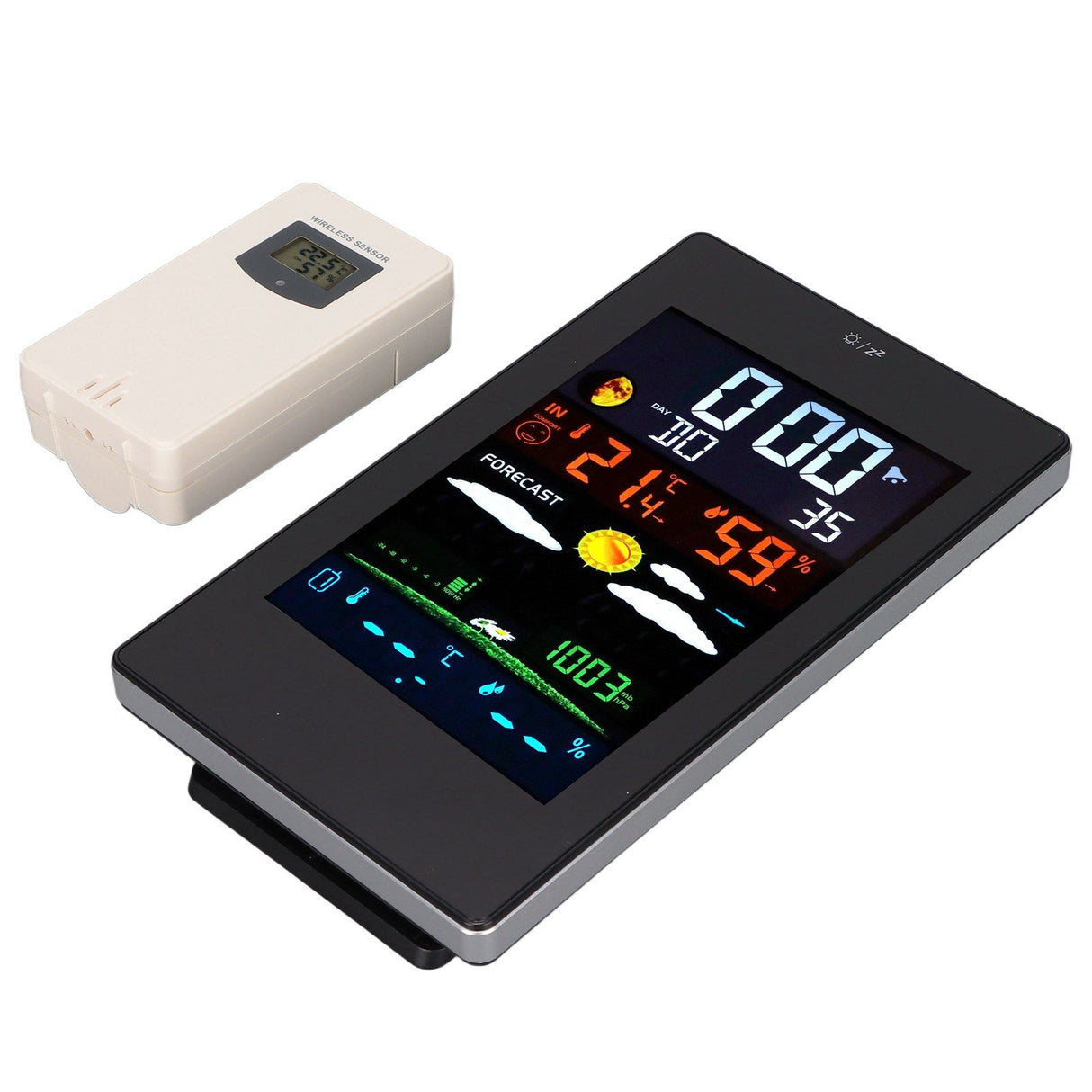 Weather Station Humidity Temperature Monitoring USB Powered Weather Forecast Clock Function Home Weather Station