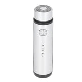 013 Electric Mini Shaver Portable Low Noise Power Display USB Mini Electric Shaver for MenSilver - 45-Degree Angle