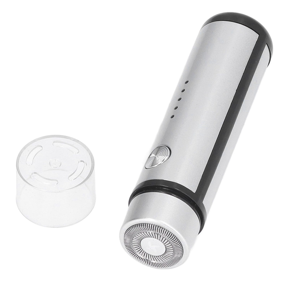 013 Electric Mini Shaver Portable Low Noise Power Display USB Mini Electric Shaver for MenSilver
