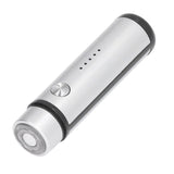013 Electric Mini Shaver Portable Low Noise Power Display USB Mini Electric Shaver for MenSilver
