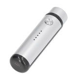 013 Electric Mini Shaver Portable Low Noise Power Display USB Mini Electric Shaver for MenSilver