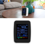 Air Quality Detector 5in1 Intelligent Anti Interference Ability Indoor Temperature Humidity Air Quality DetectorWhite - Extra Image