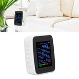 Air Quality Detector 5in1 Intelligent Anti Interference Ability Indoor Temperature Humidity Air Quality DetectorWhite