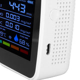 Air Quality Detector 5in1 Intelligent Anti Interference Ability Indoor Temperature Humidity Air Quality DetectorWhite - Extra Image