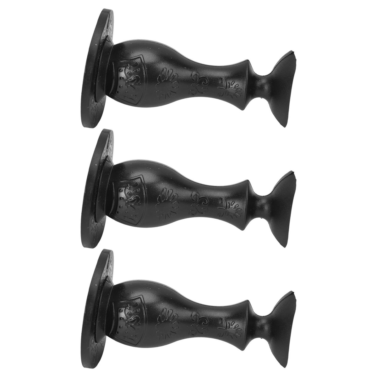 3Pcs Washer Door Stopper Front Load Washing Machine Door Holder Prop Rubber for Family UseBlack