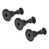 3Pcs Washer Door Stopper Front Load Washing Machine Door Holder Prop Rubber for Family UseBlack