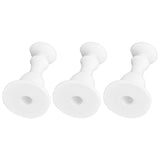 3Pcs Washer Door Stopper Front Load Washing Machine Door Holder Prop Rubber for Family UseWhite - Top-Down View