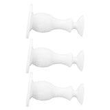 3Pcs Washer Door Stopper Front Load Washing Machine Door Holder Prop Rubber for Family UseWhite - Rear View