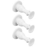 3Pcs Washer Door Stopper Front Load Washing Machine Door Holder Prop Rubber for Family UseWhite - Low Angle