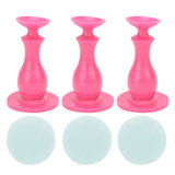 3Pcs Washer Door Stopper Front Load Washing Machine Door Holder Prop Rubber for Family UsePink