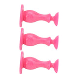 3Pcs Washer Door Stopper Front Load Washing Machine Door Holder Prop Rubber for Family UsePink