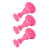 3Pcs Washer Door Stopper Front Load Washing Machine Door Holder Prop Rubber for Family UsePink - Low Angle