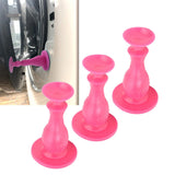 3Pcs Washer Door Stopper Front Load Washing Machine Door Holder Prop Rubber for Family UsePink - Extra Image