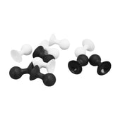 10PCS Washer Door Prop Stopper Rubber Washing Machine Door Holder Universal for Front Load Washer - 45-Degree Angle