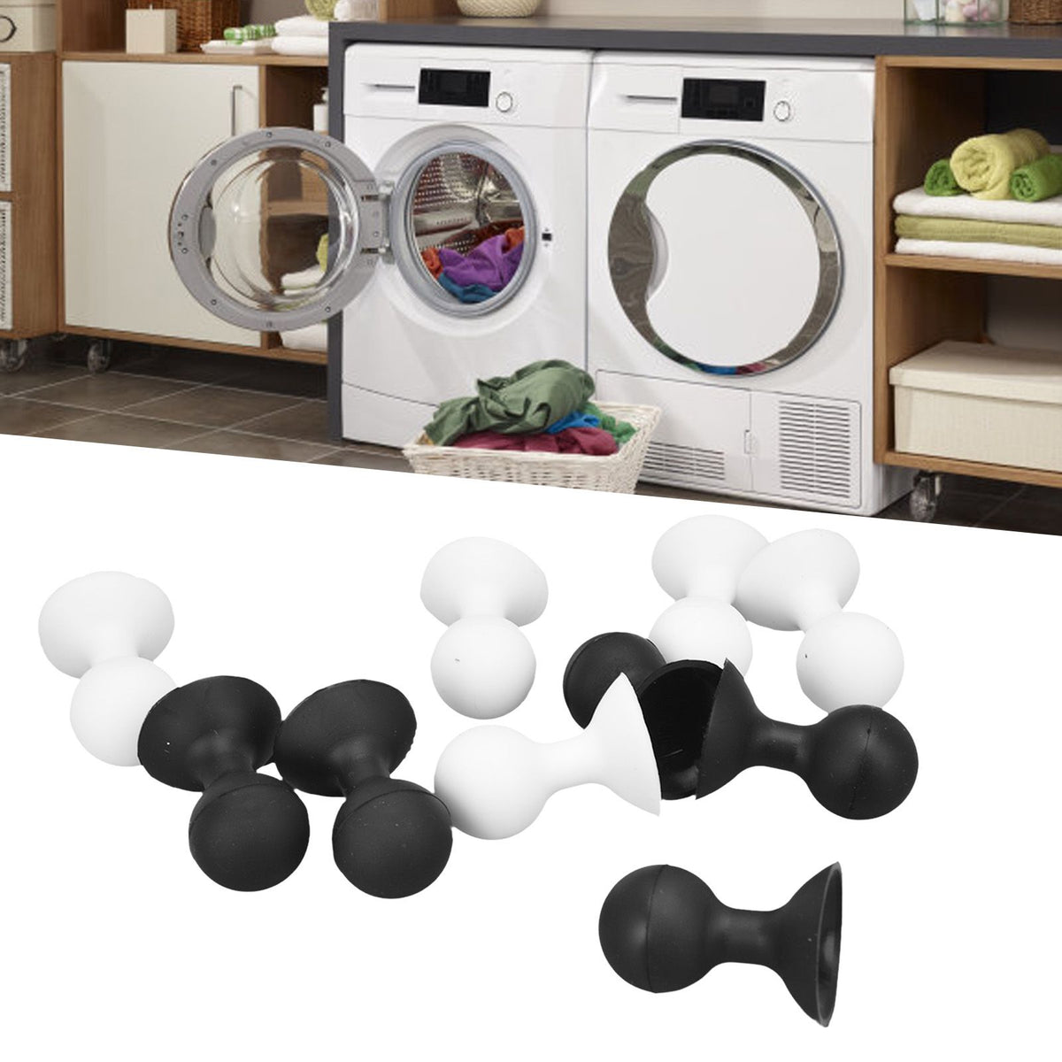 10PCS Washer Door Prop Stopper Rubber Washing Machine Door Holder Universal for Front Load Washer