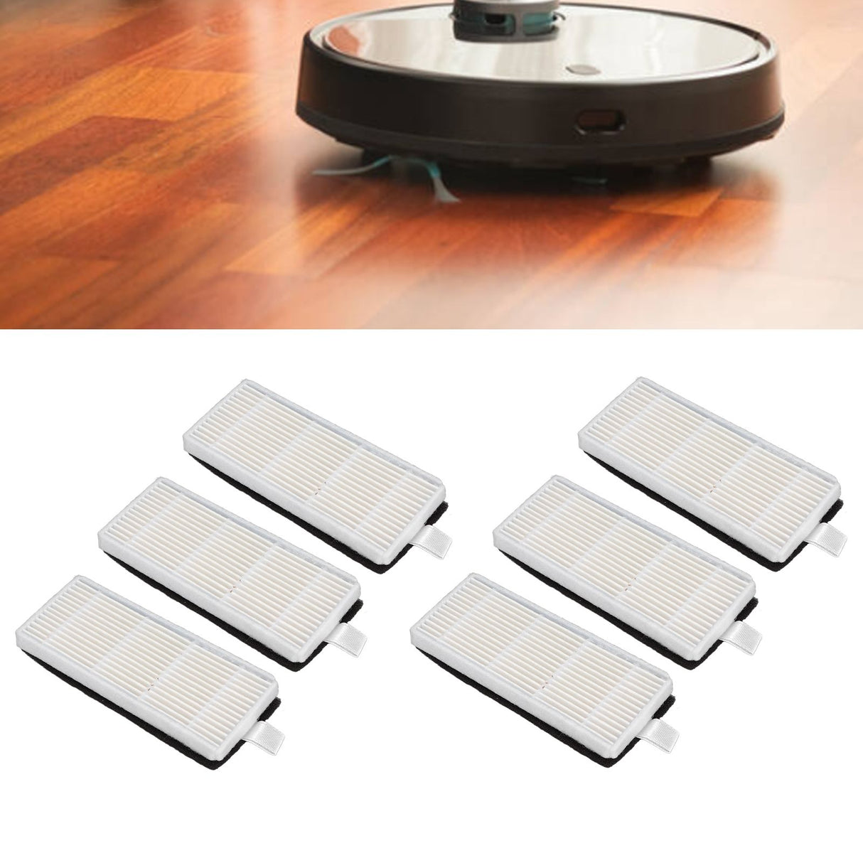 6pcs/set Sweeper Filter Replacement Parts for Lydsto R1 Filter Element Filter Screen Kit