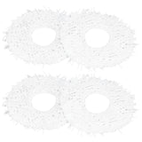4Pcs Sweeper Replacement Mop Cloth Cleaning Mop Pad Non Woven Cloth for N9+ Sweeper Robot - 45-Degree Angle