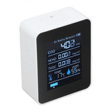 5 in 1 Air Quality Monitor Bluetooth APP Carbon Dioxide Detector USB Charging TVOC Temperature Humidity HCHO CO2 Tester