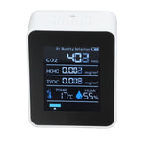 5 in 1 Air Quality Monitor Bluetooth APP Carbon Dioxide Detector USB Charging TVOC Temperature Humidity HCHO CO2 Tester