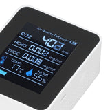 5 in 1 Air Quality Monitor Bluetooth APP Carbon Dioxide Detector USB Charging TVOC Temperature Humidity HCHO CO2 Tester