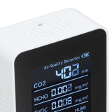 5 in 1 Air Quality Monitor Bluetooth APP Carbon Dioxide Detector USB Charging TVOC Temperature Humidity HCHO CO2 Tester