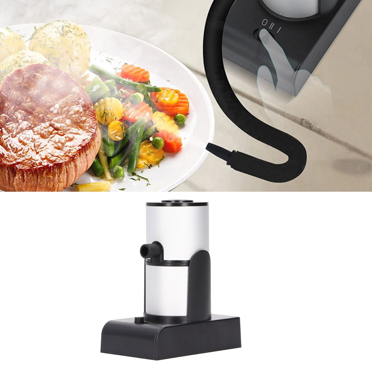 Smoke Infuser Handheld Easy Clean Smoking Device Wood Cocktail Smoker for Sous Vide Meat Salmon