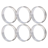 6 PCS Crumpet Rings Double Volume Easy Demoulding DIY Stainless Steel English Muffin Rings for Home Food Making Tool8cm / 3.1in