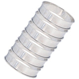 6 PCS Crumpet Rings Double Volume Easy Demoulding DIY Stainless Steel English Muffin Rings for Home Food Making Tool10cm / 3.9in
