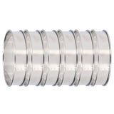 6 PCS Crumpet Rings Double Volume Easy Demoulding DIY Stainless Steel English Muffin Rings for Home Food Making Tool10cm / 3.9in