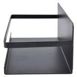 Kitchen Rack Space Saving Spice Shelf Organizer Magnetic Single Tier Iron for StorageBlack