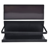 Kitchen Rack Space Saving Spice Shelf Organizer Magnetic Single Tier Iron for StorageBlack
