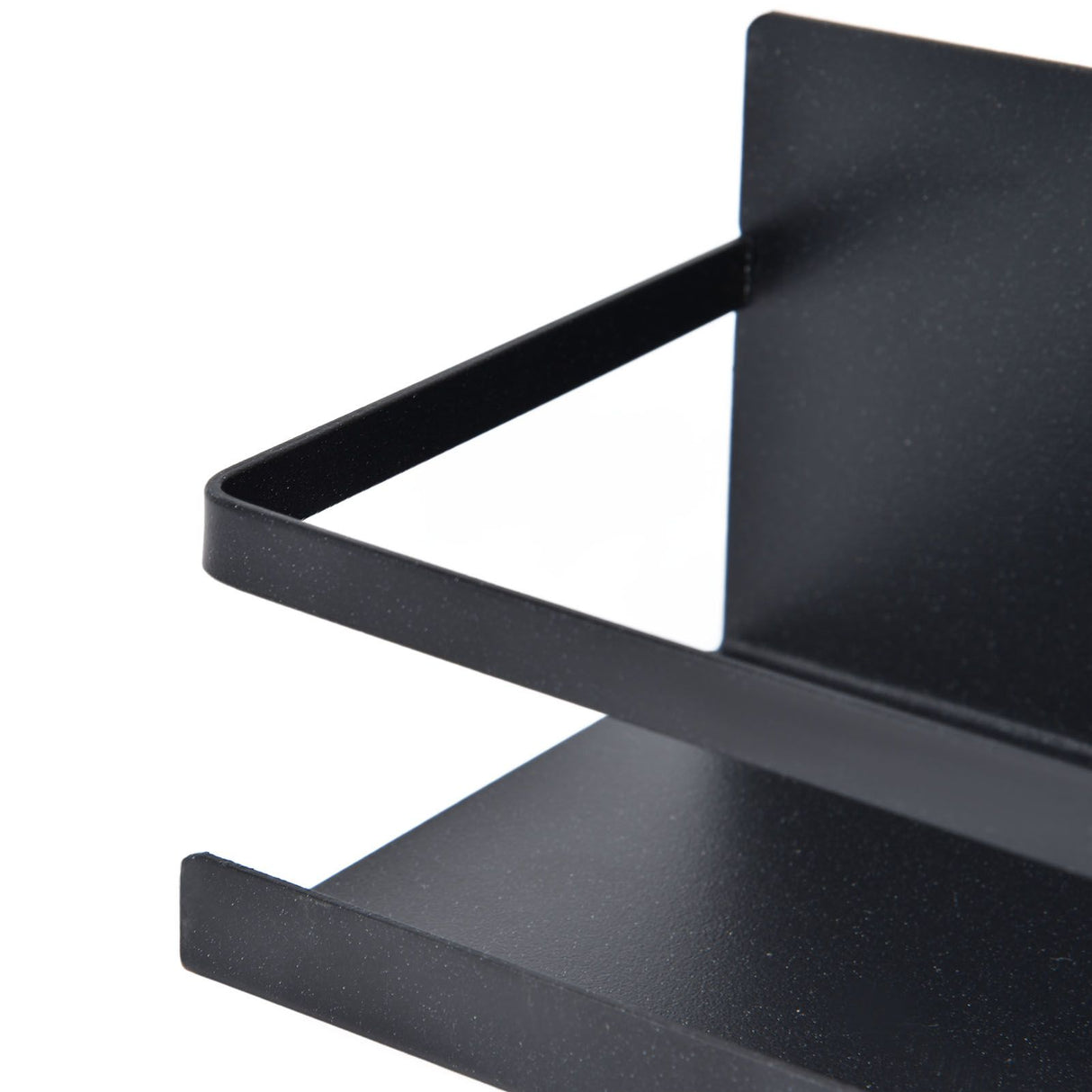 Kitchen Rack Space Saving Spice Shelf Organizer Magnetic Single Tier Iron for StorageBlack